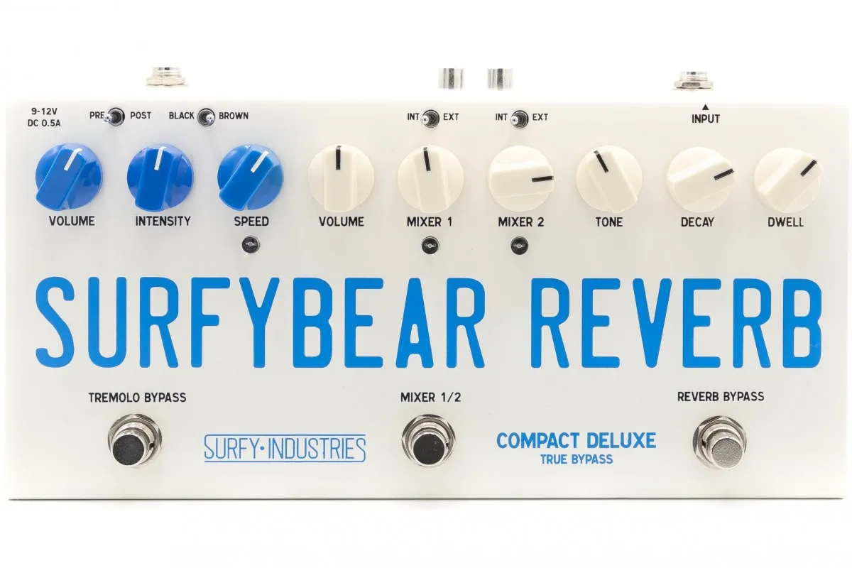 Surfy Industries SurfyBear Compact Deluxe - Reverb Tank + Tremolo