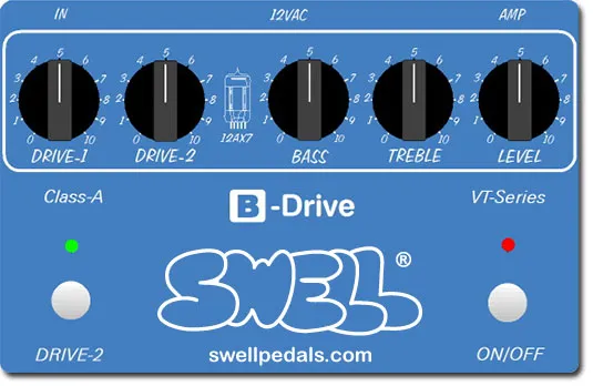 Swell Pedals B-Drive - Lo-Gain Drive for Bass