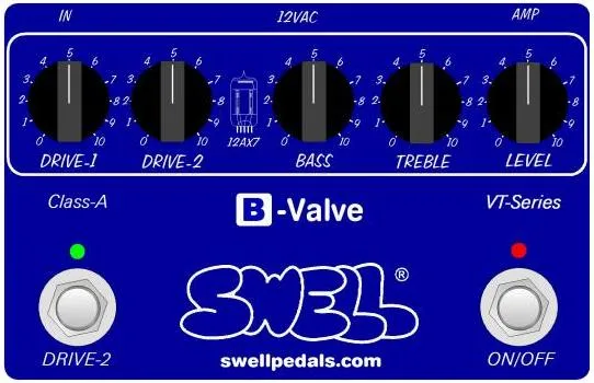 Swell Pedals B-Valve - Mid-Gain Drive for Bass