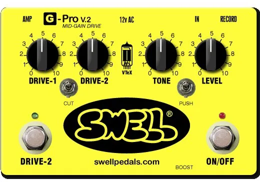 Swell Pedals G-Pro - Mid Gain Drive for Guitar
