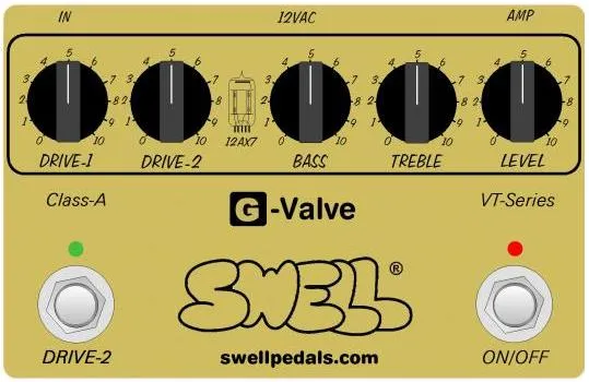 Swell Pedals G-Valve - Mid-Gain Drive for Guitar