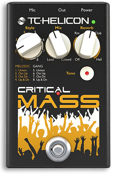 TC Helicon Critical Mass Vocal Effect Pedal