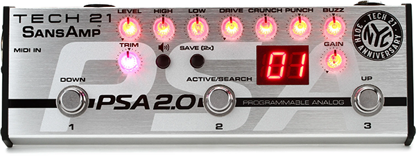 Tech 21 PSA 2.0 Programmable Instrument Preamp Pedal