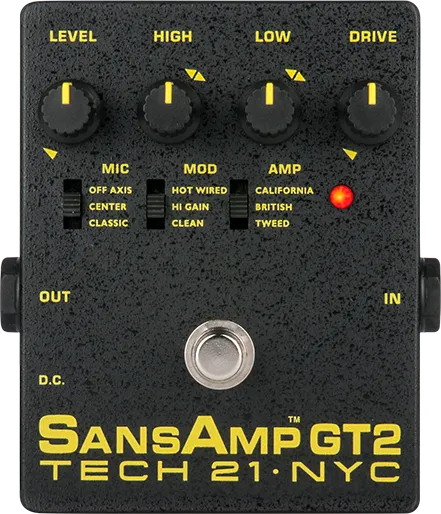 Tech 21 SansAmp GT2 Amp Simulator Pedal