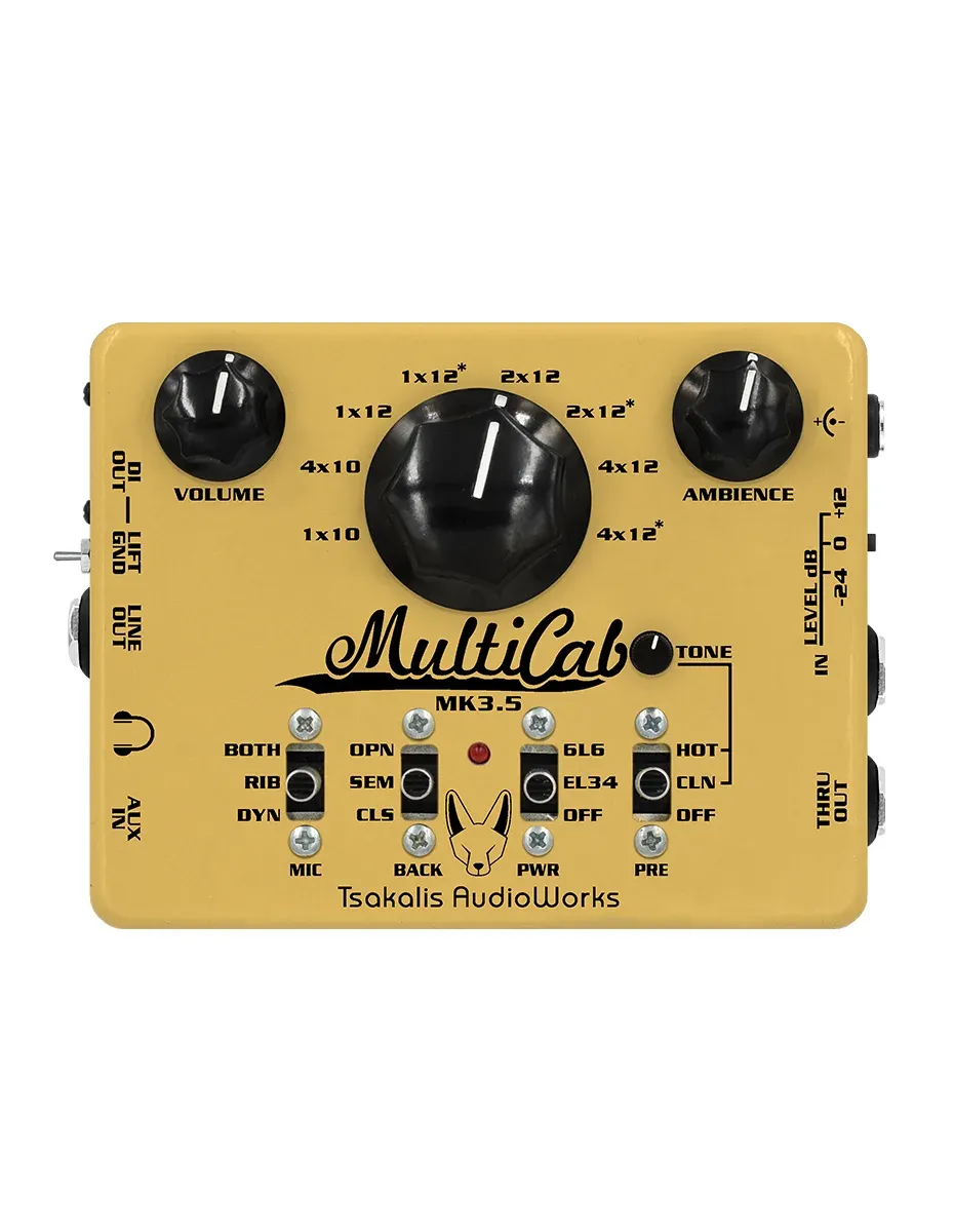 Tsakalis Audioworks MultiCab 4 Cabinet Simulator­ and Preamp Pedal