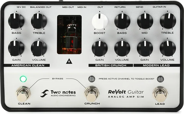 Two Notes Revolt Guitar Analog Amp Sim Pedal