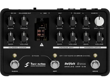 Two Notes Revolt Bass Analog Amp Sim Pedal