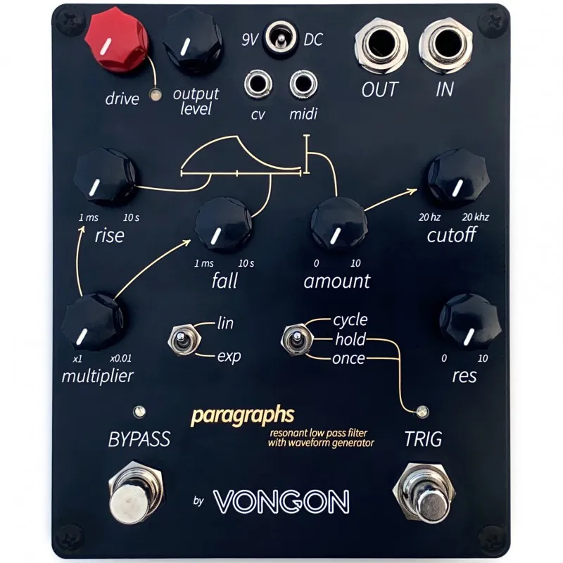 Vongon Paragraphs - Resonant Low Pass Filter with Waveform Generator