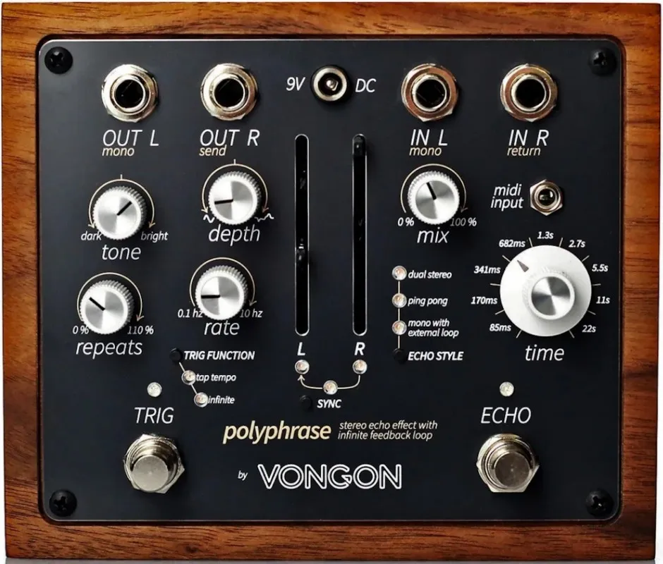 Vongon Polyphrase - Stereo Echo Pedal