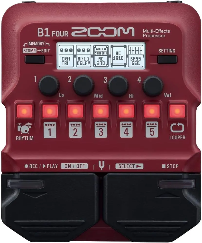 Zoom B1 FOUR Bass Multi-effects Processor