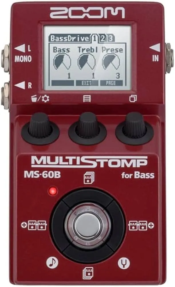 Zoom MS-60B+ MultiStomp Bass Effects Pedal